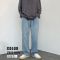 WOOG2005牛仔裤男春秋季宽松直筒休闲裤子潮流百搭阔腿九分裤长裤