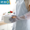 敬平洗碗手套女家务厨房耐用型家用防水胶皮手套女夏薄干活刷碗洗衣服 日光粉单层-荷花边/束口[5双装] L