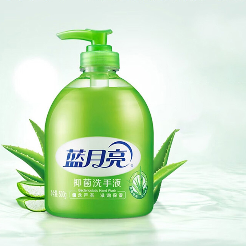 蓝月亮洗手液500g保湿滋润泡沫丰富瓶装芦荟香10000127高清大图