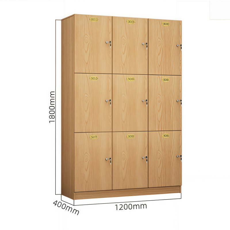义尊 木质更衣柜 3层9门 台高清大图