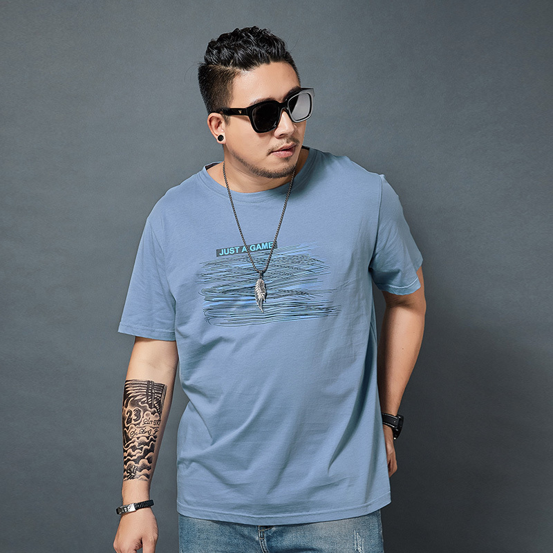 宸轩男士t恤 宸轩潮牌大码男装胖子短袖t恤男潮牌大码宽松加肥加大