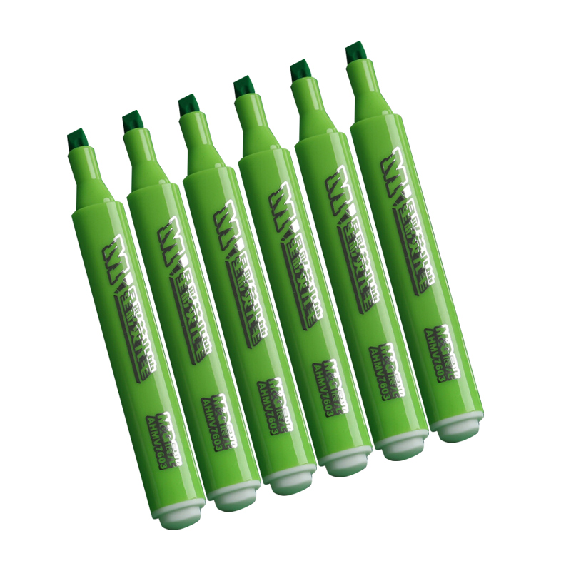 晨光(m&g) 星彩荧光笔绿ahmv7603 12支/盒 绿色 2盒装 记号笔