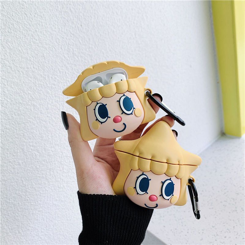 1/2代通用 星星女孩+登山扣 卡通可爱晴空酱星星女孩苹果AirPods1/2代保护套无线蓝牙耳机套软