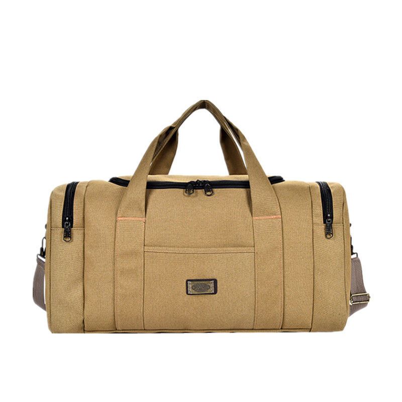 大容量加厚帆布行李手提包男旅游单肩包装衣服包打工出差包民工包