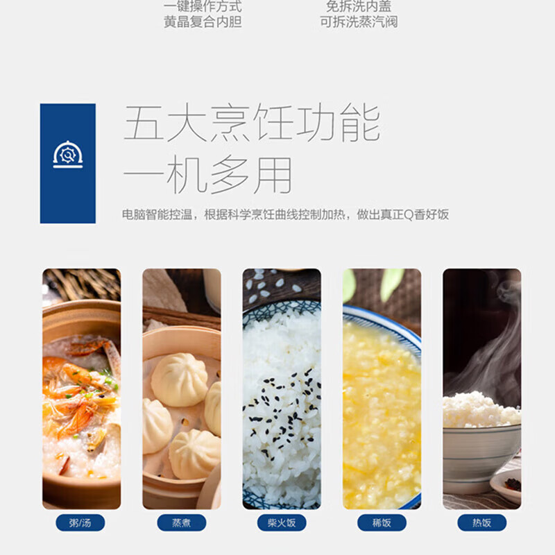海尔(HAIER)电饭煲 5L HRCF5292N (XY) 单位:个 货期5-10天高清大图