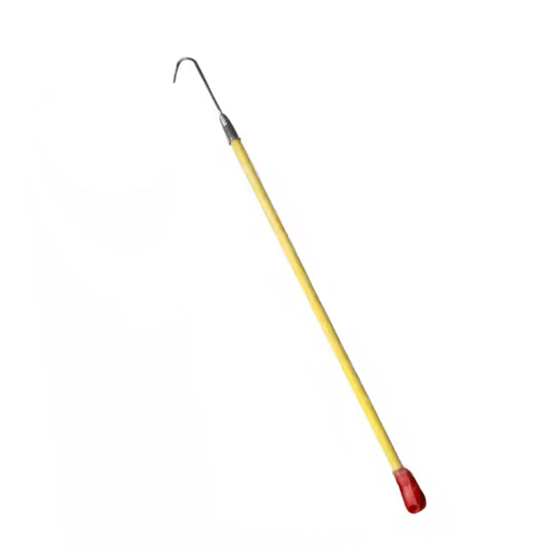 电动车棚 绝缘火钩电瓶车火灾拖拽长钩消防火钩小区物业2.4m救援钩高清大图