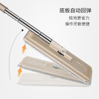 利临 (共3块布)免手洗自挤水平板刮刮桶拖把旋转家用木地板瓷砖地拖布一拖净懒人干湿两用