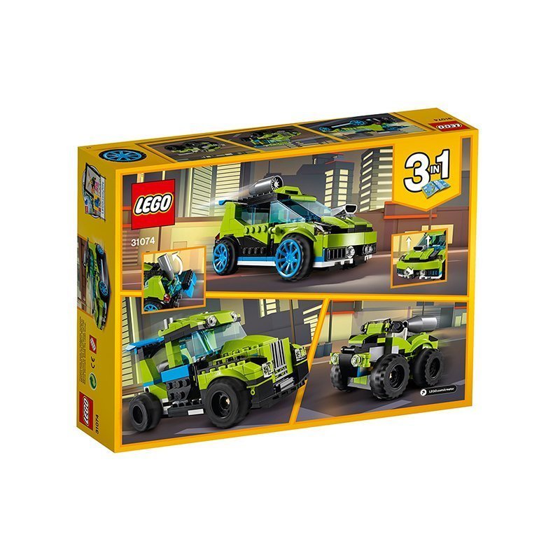 乐高(LEGO)Creator 创意百变 火箭拉力赛车 31074 塑料积木玩具241颗 7-12岁