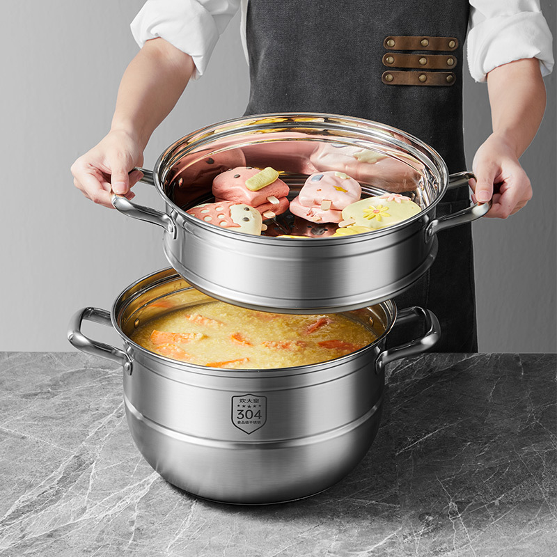 炊大皇(COOKER KING) 蒸蒸日上三层蒸锅 ZG30ZZRS 30cm高清大图