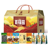 塞翁福 菌菇礼盒(百菇园)836克香菇黑木耳银耳茶树菇杏鲍菇干货汤料大礼包