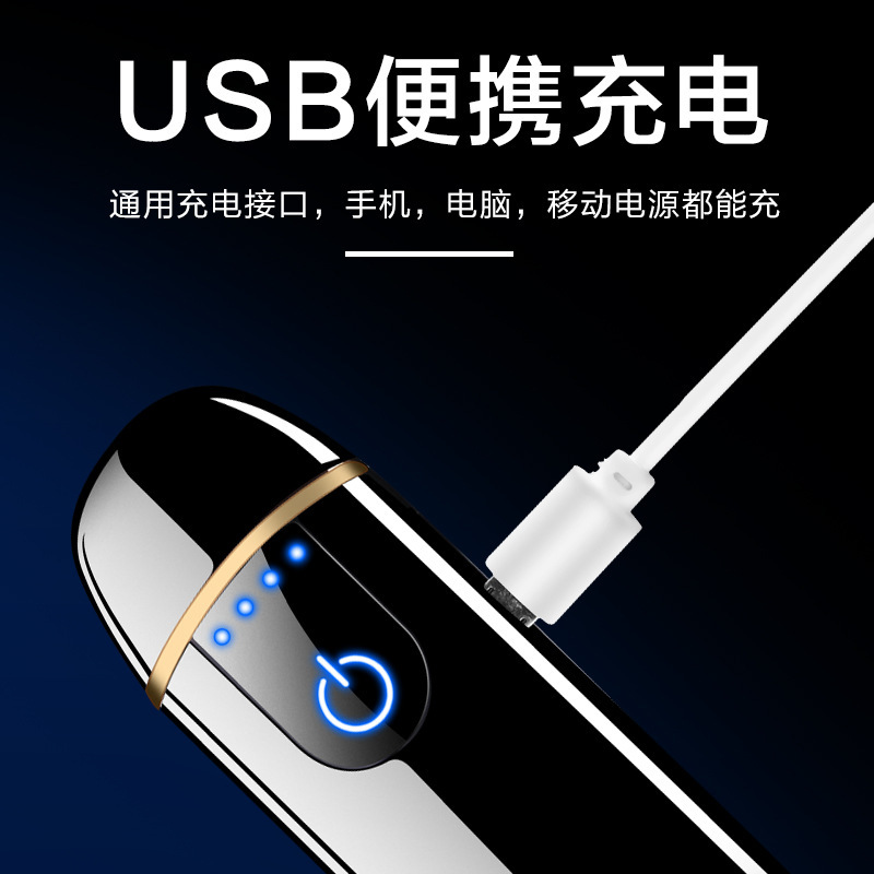 SDiN礼品打火机创意触摸感应usb充电打火机网红抖音同款智能电池芯片个性专属定制电子点烟器广告礼品送男友节日礼物打火机