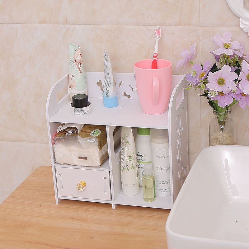 化妆品收纳架浴室厕所洗手台洗漱用品整理架台面双层a款>800_800