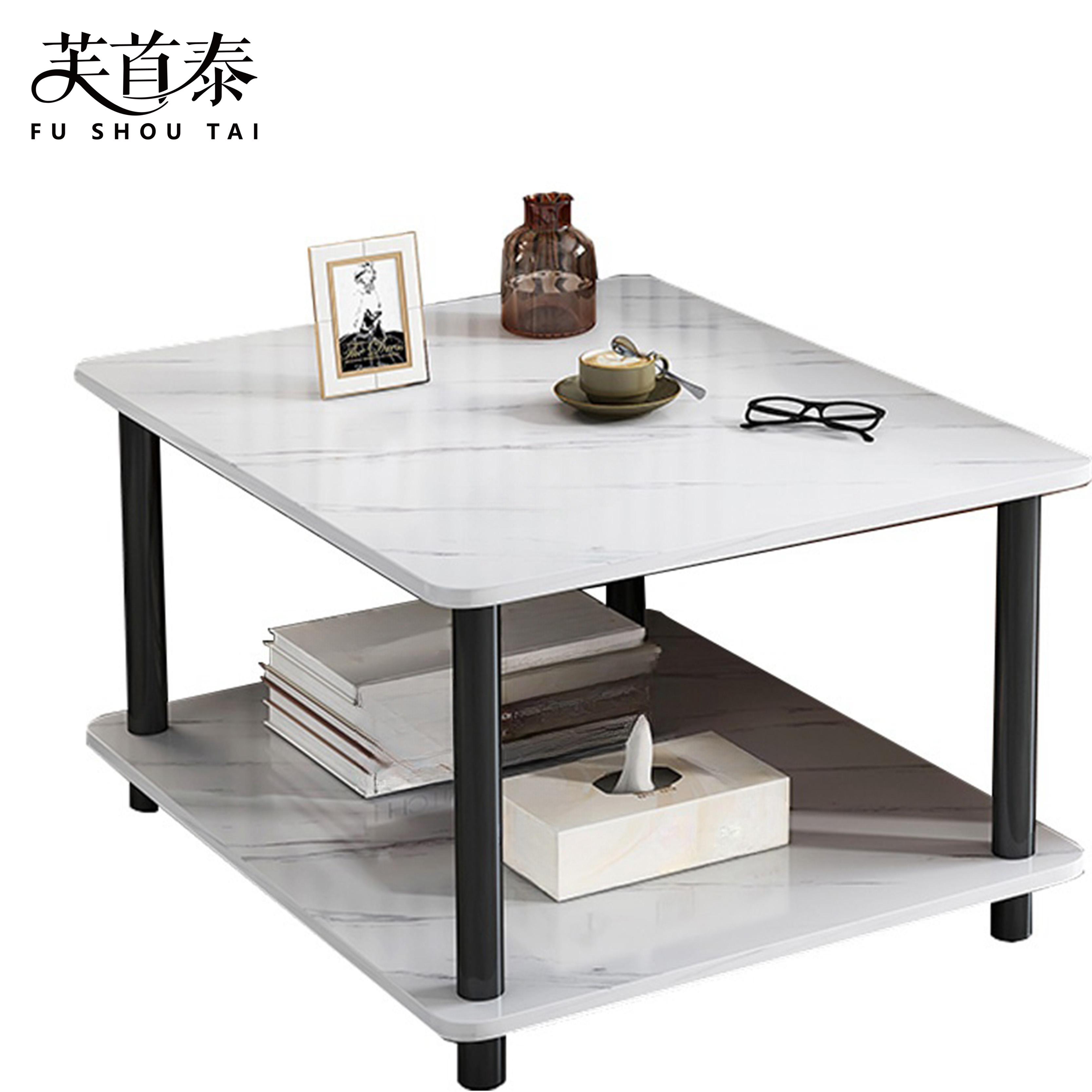 芙首泰岩板边几500*500*550mm张高清大图