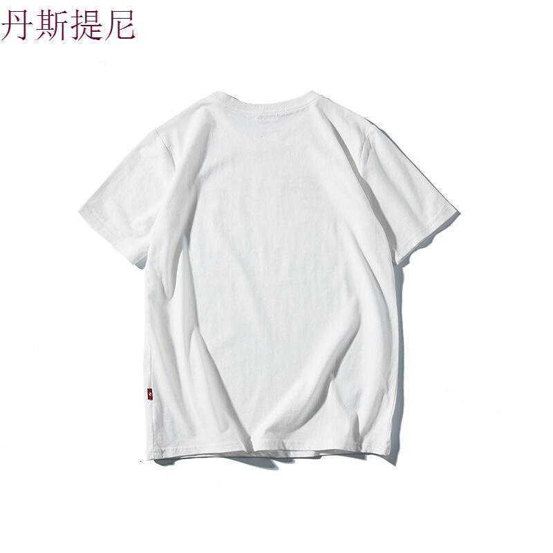 东京衣柜男装夏季日系原创纯色圆领男女情侣短袖T恤男半截体恤男