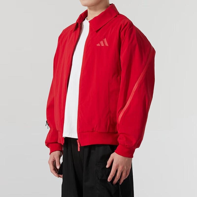 Adidas阿迪达斯新款梭织夹克男装运动休闲外套 JZ4193 C高清大图