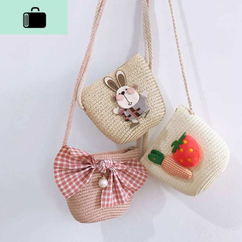 女童斜挎包包可爱公主洋气时尚小宝宝迷你零钱包儿童手工编织包包NEW LAKE高清大图