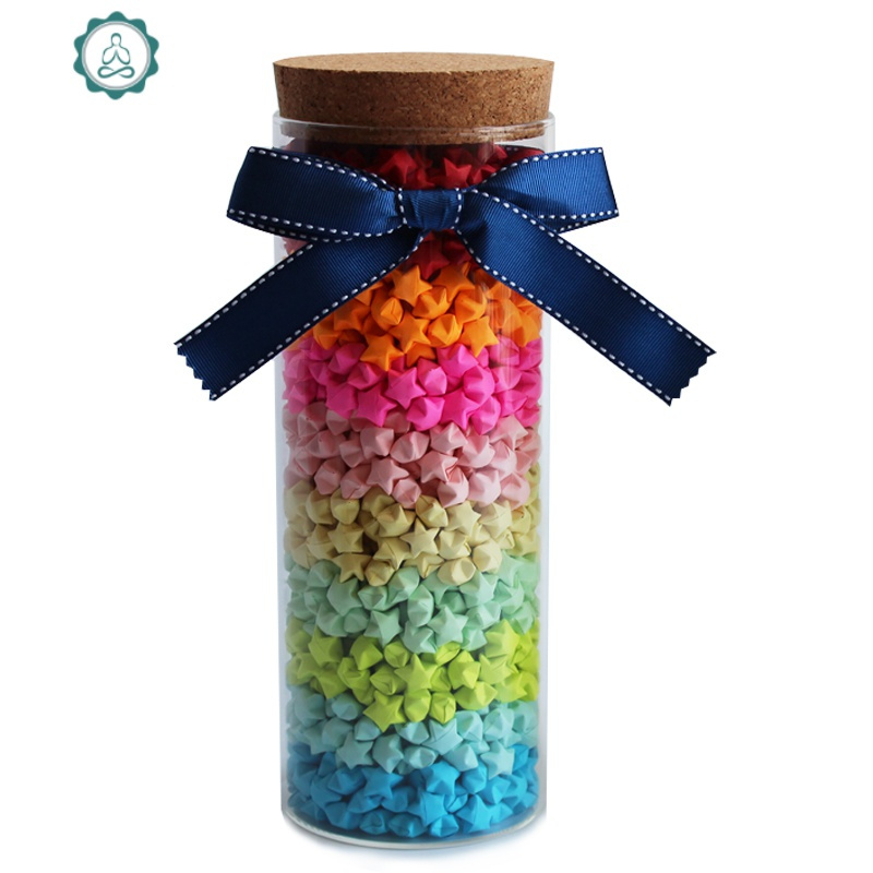 星星瓶许愿瓶幸运星玻璃瓶折纸条手工diy男友情人节生日520封后星星