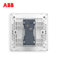 [ABB官方旗舰店]ABB开关插座远致明净白墙壁86型开关面板一开单控带荧光开关AO101