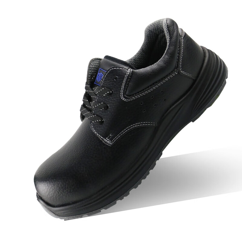 汉盾(HANDUN) HD-SH3802 防砸绝缘低帮牛皮安全鞋 (绝缘6KV) 黑色 35码