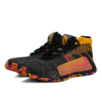 adidas阿迪达斯2020男士橡胶底中帮系带耐磨Dame 5 GCA利拉德篮球鞋EF9370