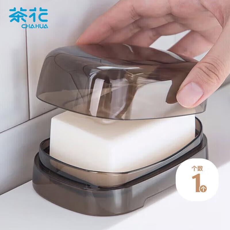 茶花(CHAHUA)肥皂盒皂碟香皂盒子香皂肥皂沥水盒茜拉普1只装 250002高清大图