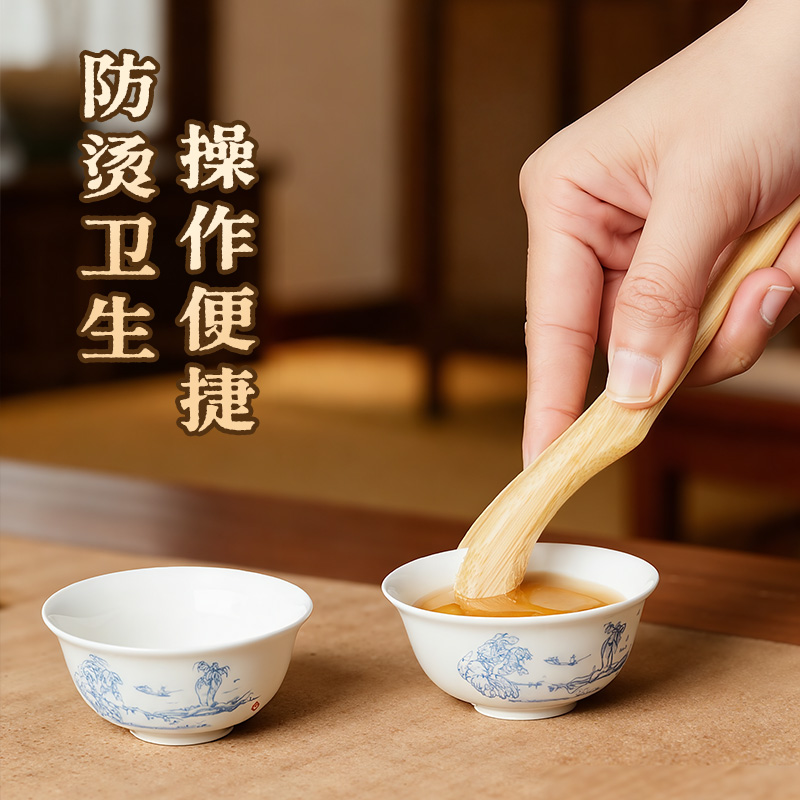 KAMJOVE/金灶 茶杯杯夹 茶杯夹子精制杯夹手工制作茶具镊子茶艺 功夫茶具配件高清大图