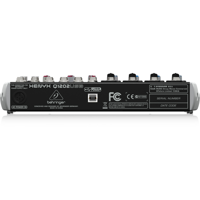 BEHRINGER/百灵达 Q1202USB 专业舞台演出家用12路模拟调音台