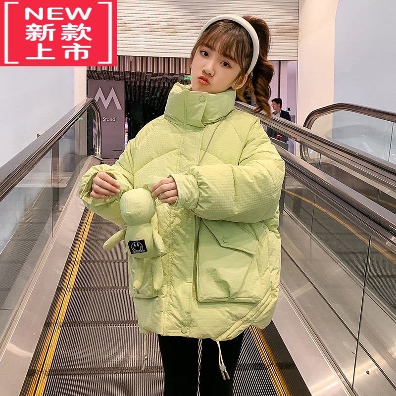可莉允童装女童冬装棉服外套2022冬季新款棉衣儿童洋气韩版加厚棉袄图片