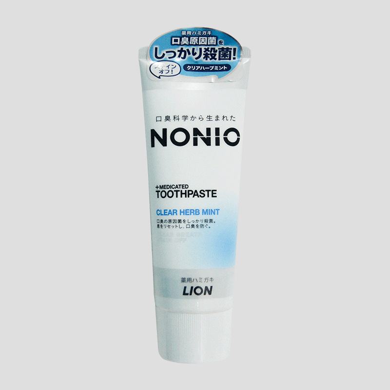 日本原装进口狮王NONIO清新口气牙膏清新薄荷亮白护齿130g