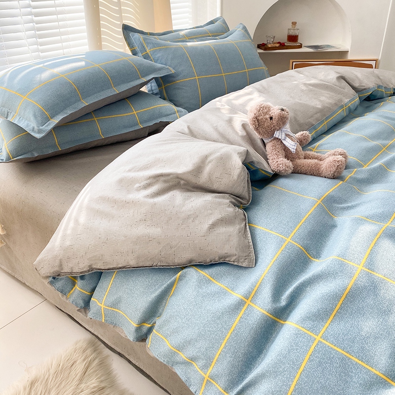 奂米四件套夏季床上用品被套学生宿舍床单人被子三件套男女814-3