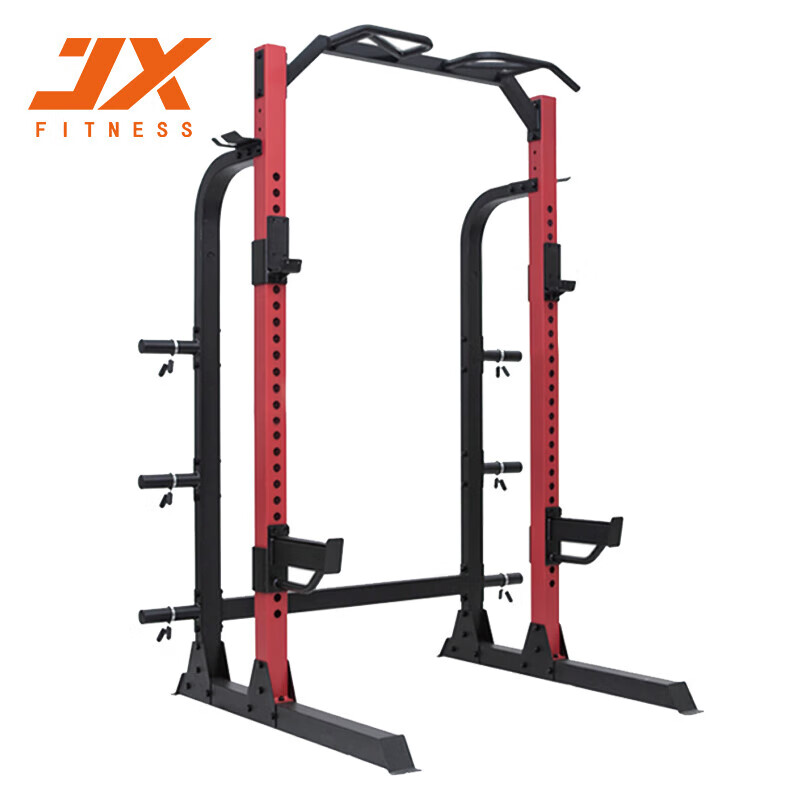 军霞(JUNXIA)JX-3211商用健身房开放式深蹲卧推架龙门架综合力量训练器械 深蹲架单机款