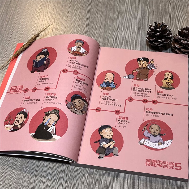 [正版]漫画历史线轻松学古文 全套1-5册 戴建业主编 戴老师魔性诗词课 趣味文史知识中国历史科普百科漫画学生书籍高清大图