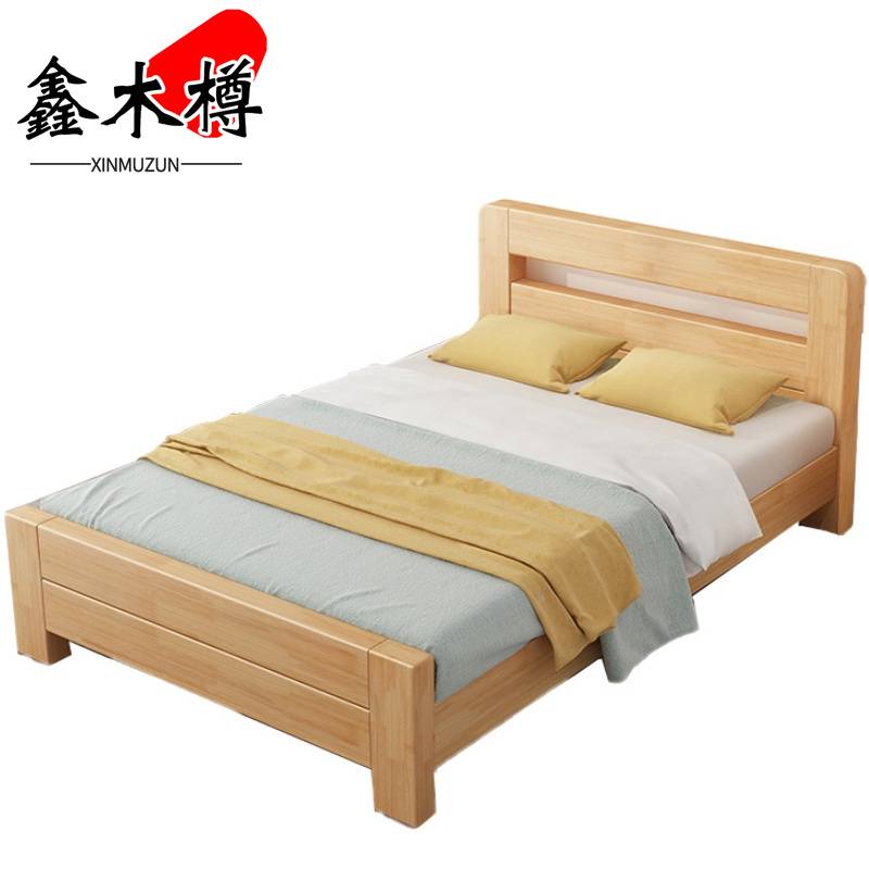 鑫木樽床1.2m+5cm床垫组高清大图