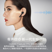 华为(HUAWEI) FreeBuds 2 Pro无线耳机 真无线蓝牙耳机 （碳晶黑）