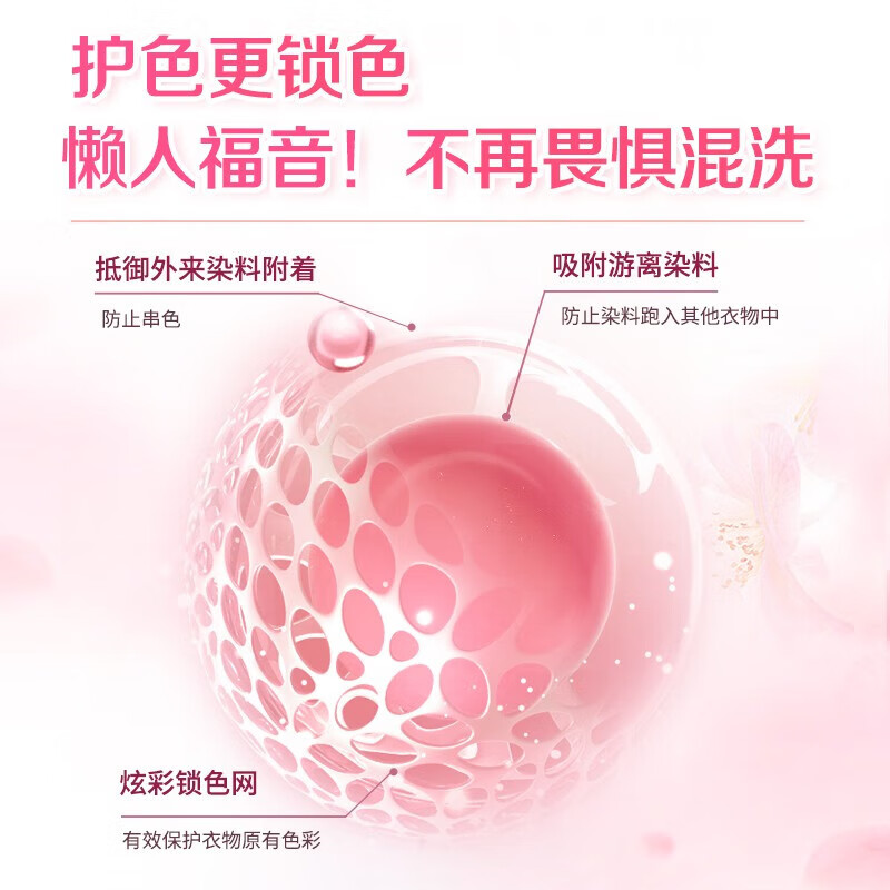 好爸爸 洗衣液持久留香樱香柔软护色护衣防串色儿童家用洗涤剂 500g/袋高清大图