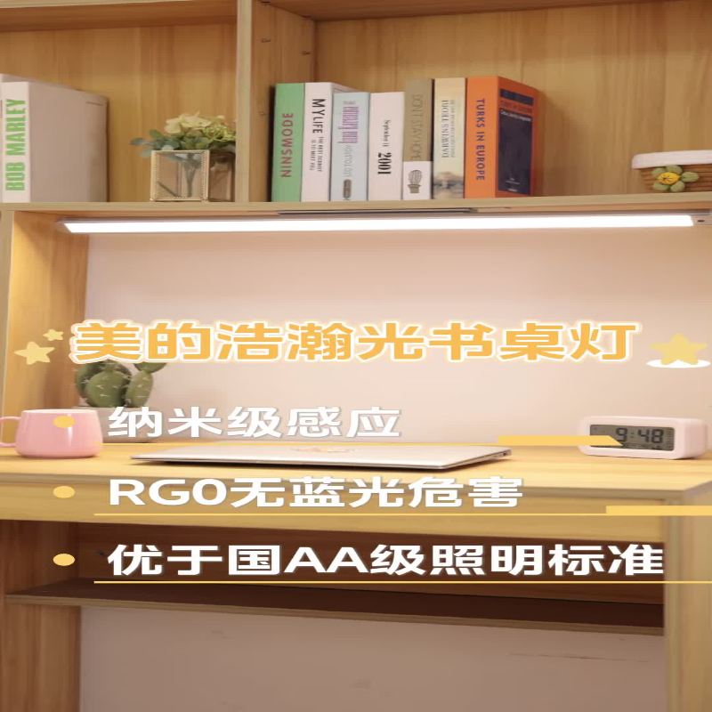 美的(Midea)家用学习专用书桌灯宿舍阅读充电款酷毙灯 MT-15T2