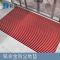 杜晶 DJ-DD-1034 防污防滑静音不位移 嵌入式铝合金地板垫 0.6米宽壁厚1.5mm 红色