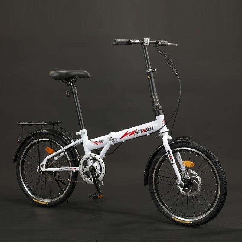 20寸变速折叠自行车碟刹成人学生男女通用Xf高清大图