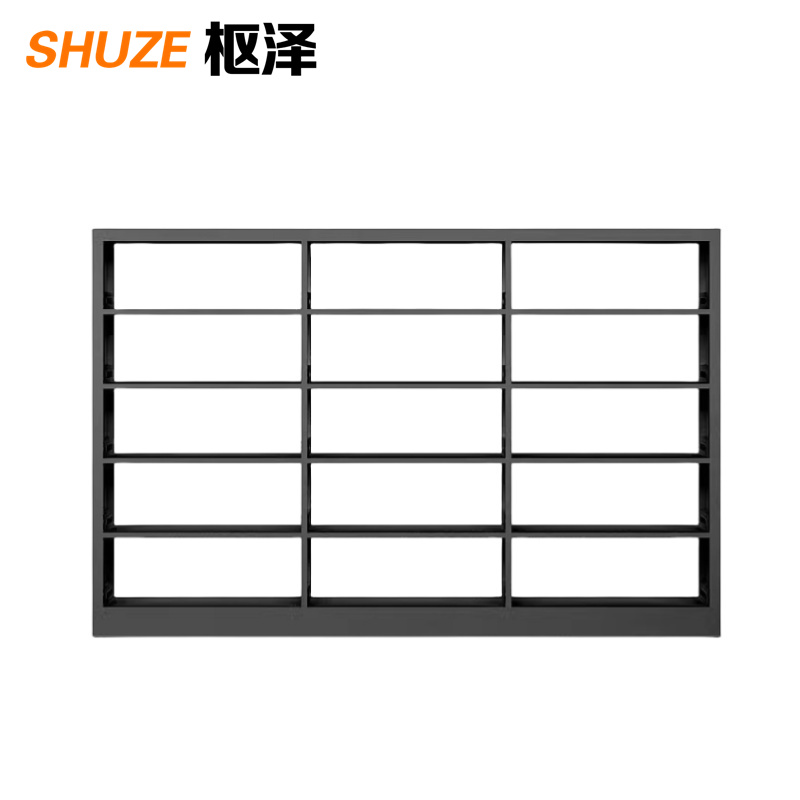 枢泽 展示架 钢制图书架 一列三组 组