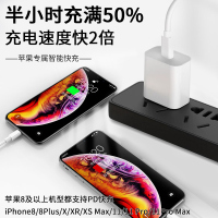 Apple 苹果原装充电器iPhone11 Pro Max iPad 18W USB-C电源适配器+手机快充线1米