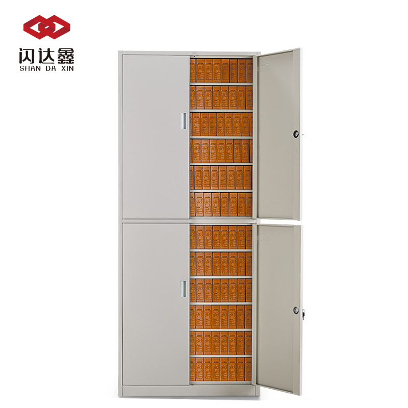 闪达鑫 厚1.0对开四节档案柜 1850*900*400mm/个高清大图
