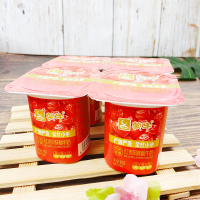 蒙牛原味酸牛奶八连杯100g*16杯原味酸奶风味发酵乳整箱 黄桃16杯