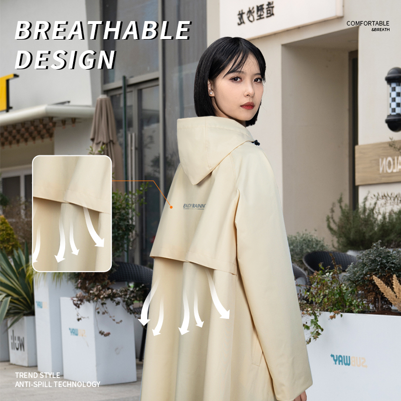 正雨时尚雨衣户外出行加厚透气新款男士女士雨衣9063高清大图