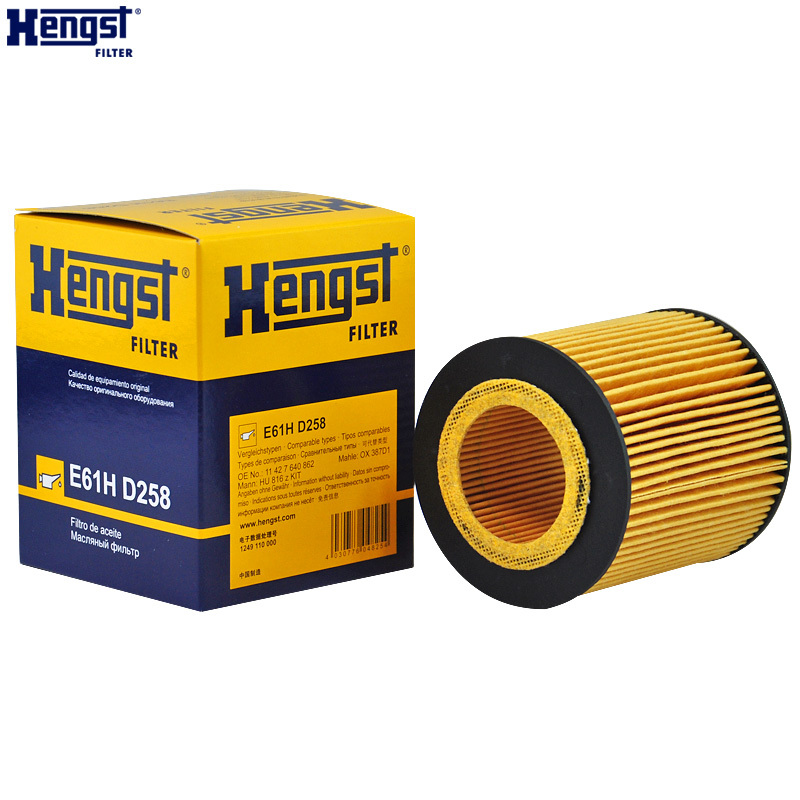 汉格斯特(hengst)机油格滤清器纸芯E61H D258适用于宝马1系2系3系4系5系X1X3X4X5X6Z4机油滤