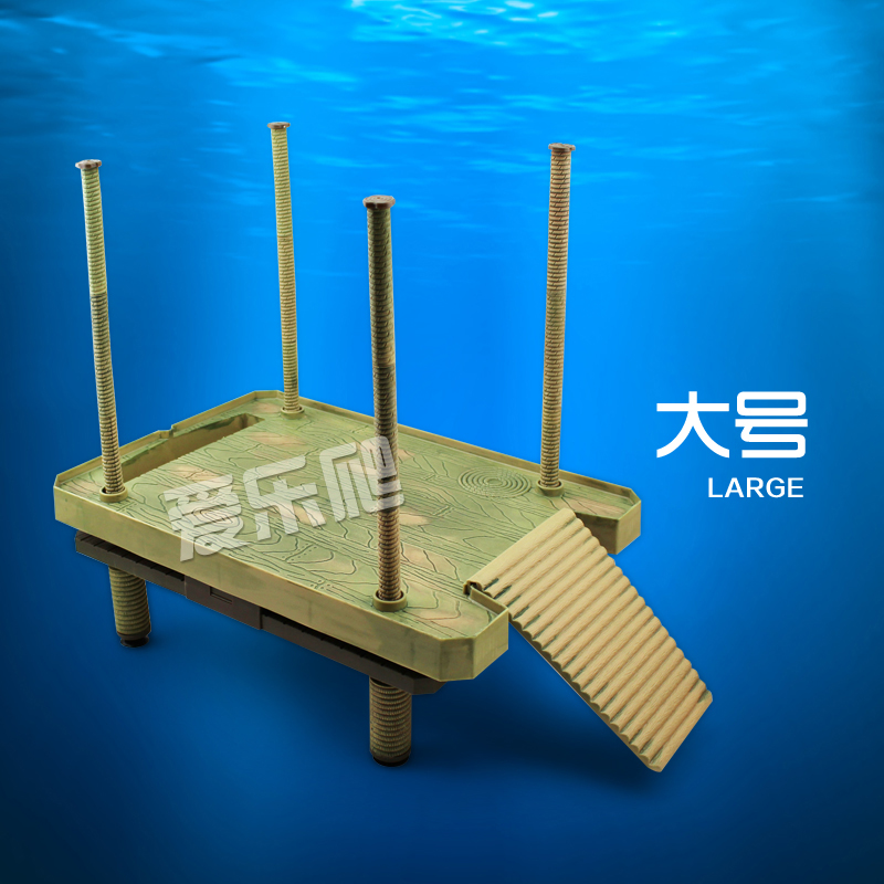 水族箱乌龟缸鱼缸造景晒台 爬台浮岛造景爬梯晒背台 爬虫箱晒台高清大图
