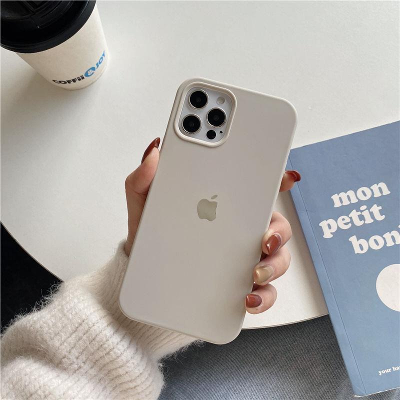苹果12液态硅胶手机壳iPhone11pro炭灰色xs max/xr防摔8plus/7p软 岩石灰 苹果12mini(全