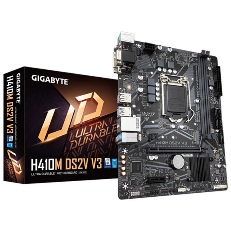 技嘉(GIGABYTE)H410M DS2V V3主板支持第十代Intel® Core™ 处理器