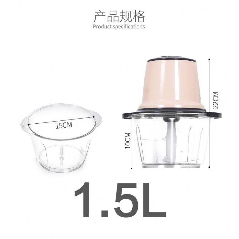 葱压机碎蒜蓉辣椒大蒜电动蒜泥剁器搅蒜切绞肉蒜机器姜打磨挤 敬平 2升全钢橘色款2升钢橘色款加刀拉蒜器研磨碗(碎物器)高清大图