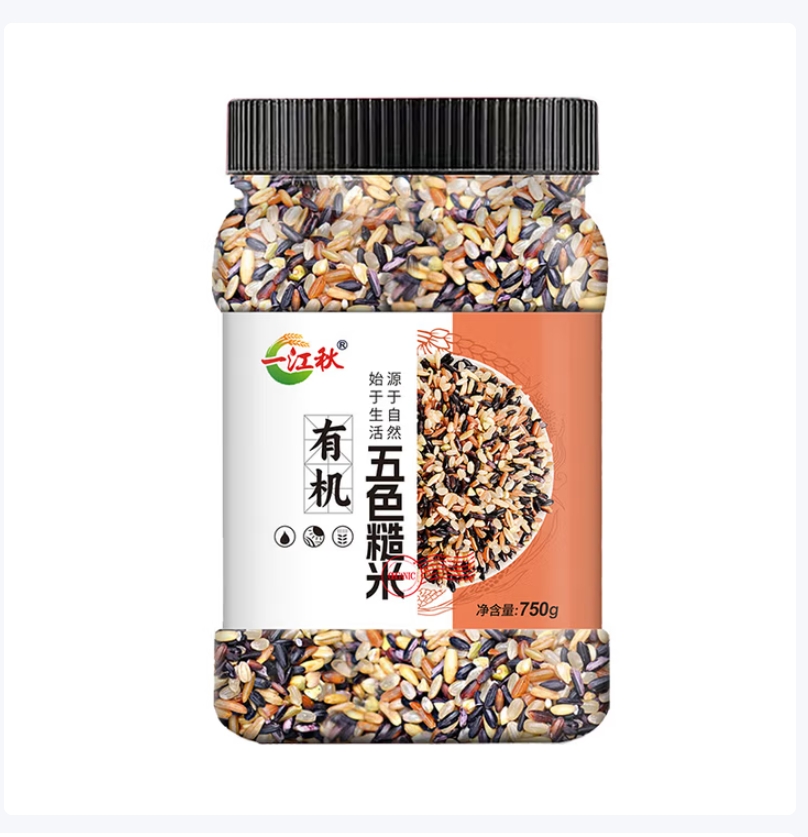 一江秋 有机五色糙米750g WSCM01 瓶