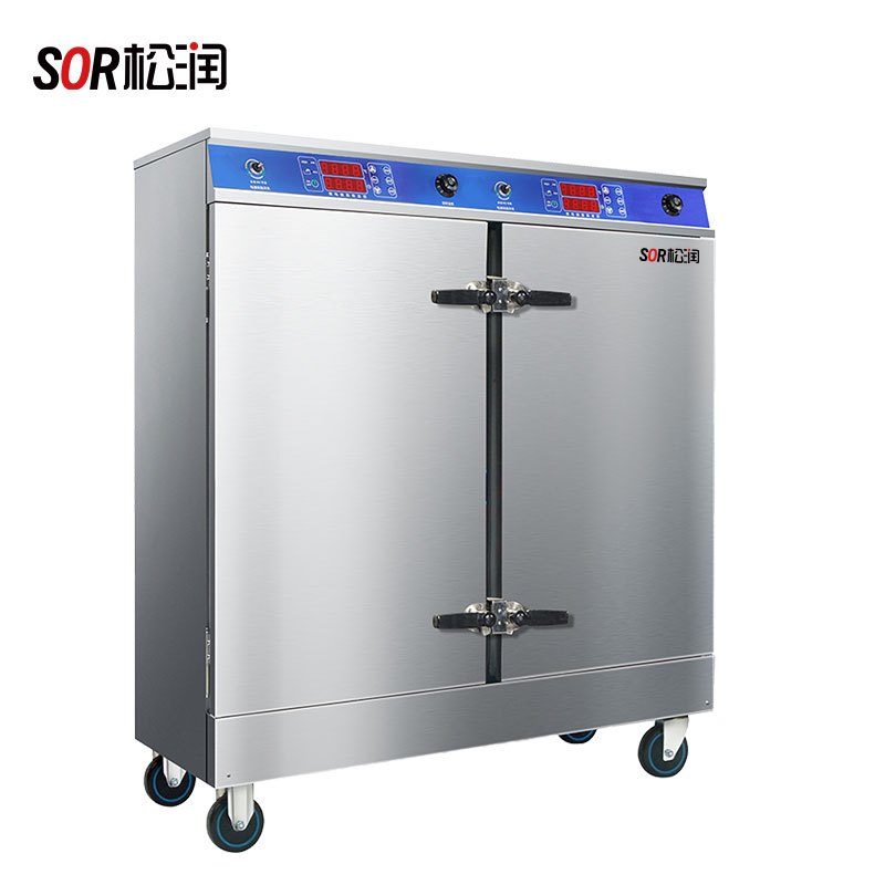 SOR松润 商用蒸柜 酒店饭店学校医院食堂用SOR-M201双门蒸饭柜24KW24盘